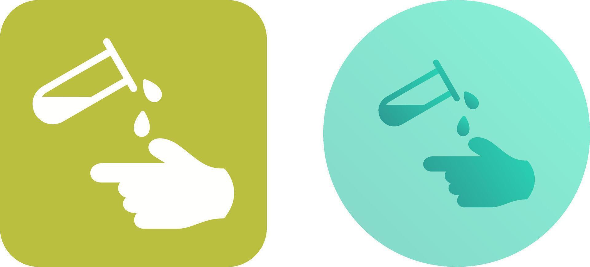 Corrosive Hazard Icon Design vector
