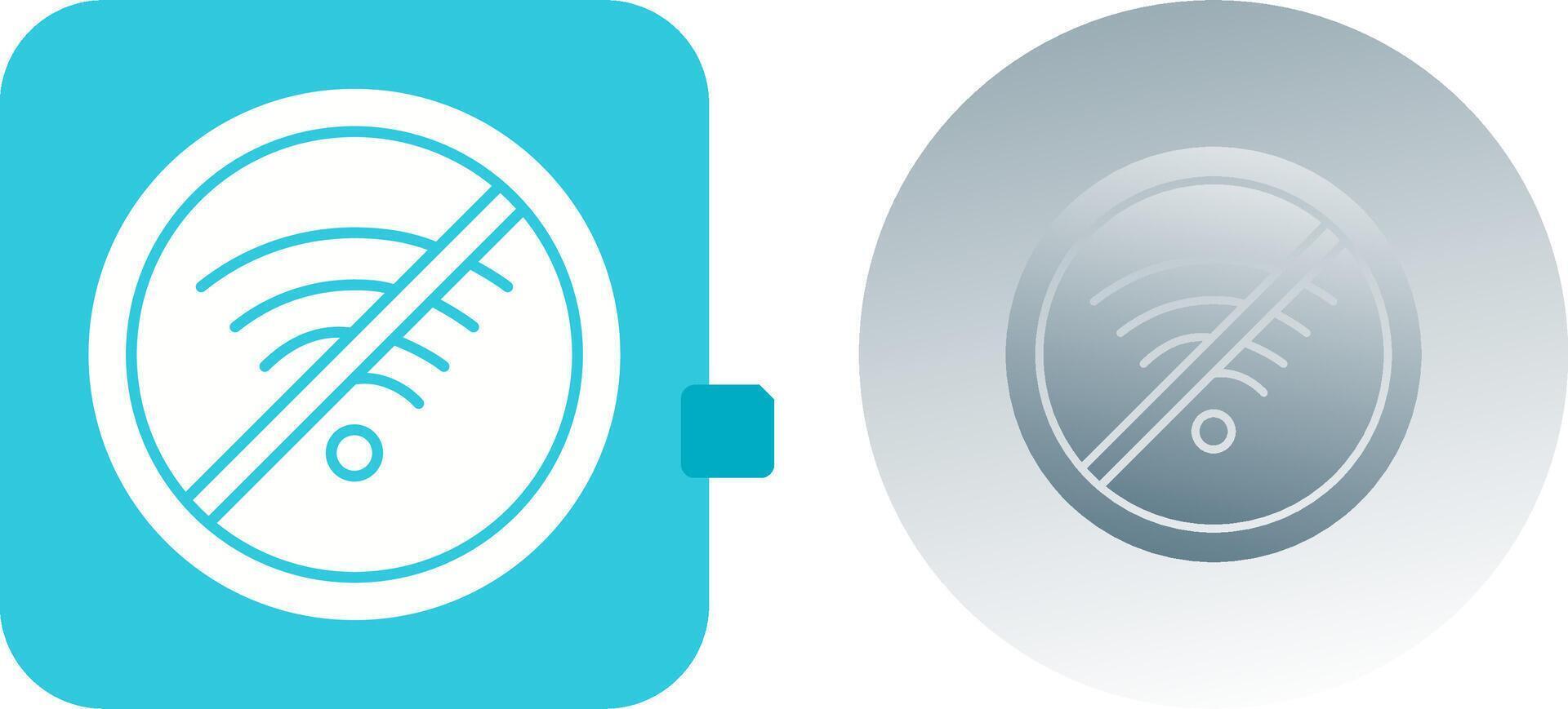 No Wifi Icon Design vector