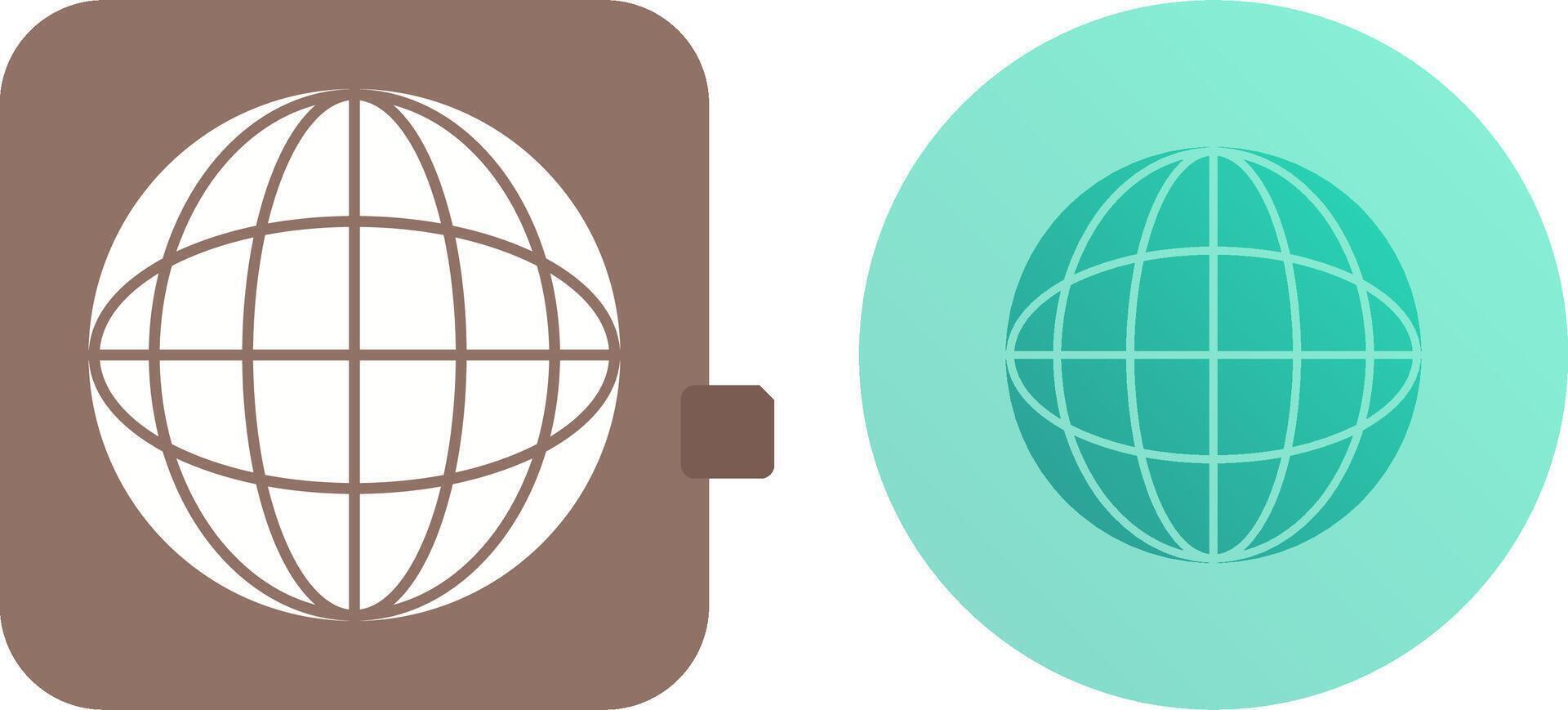 Globe Icon Design vector