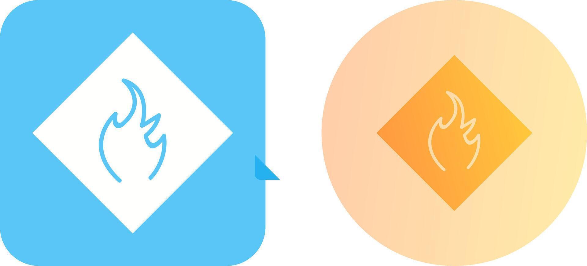 Danger of Flame Icon Design vector