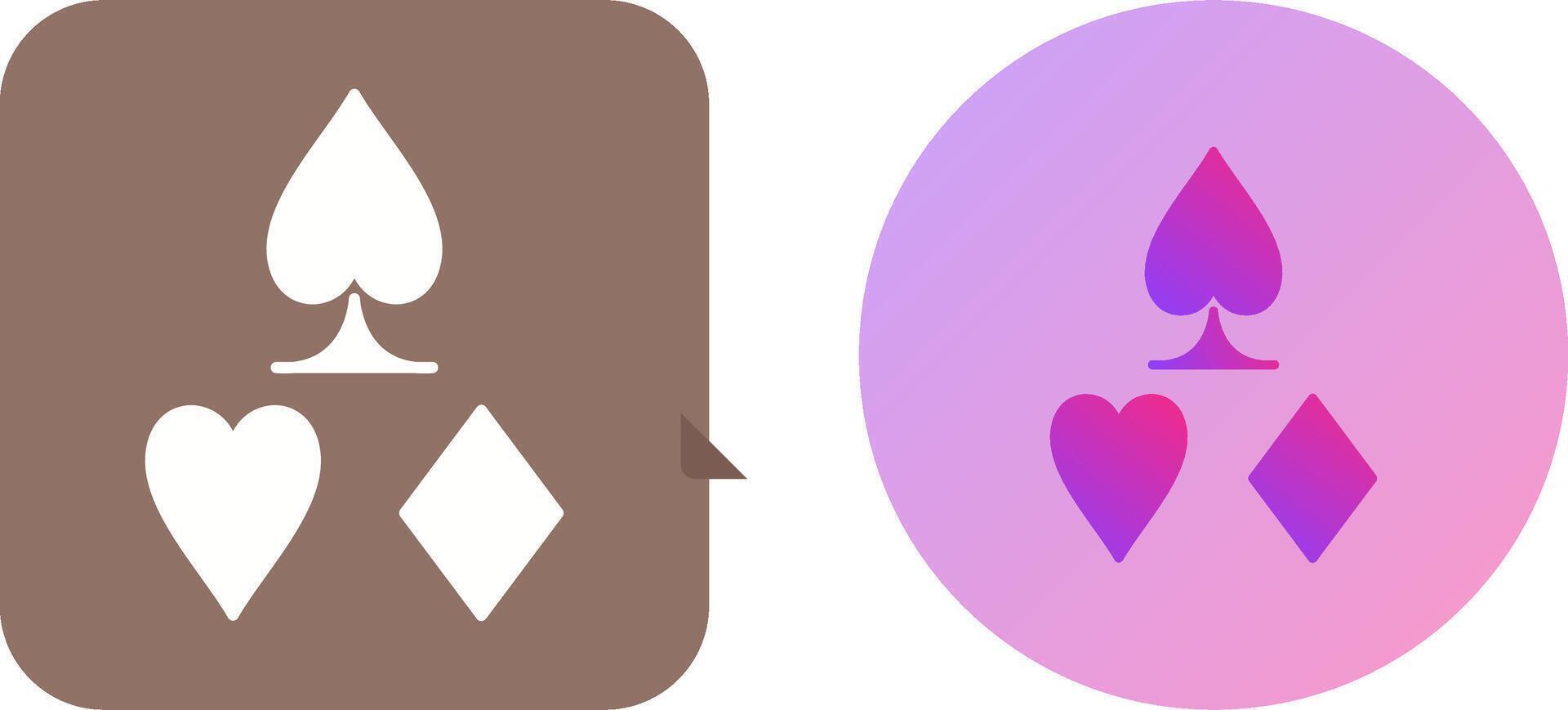 Card Suits Icon Design vector