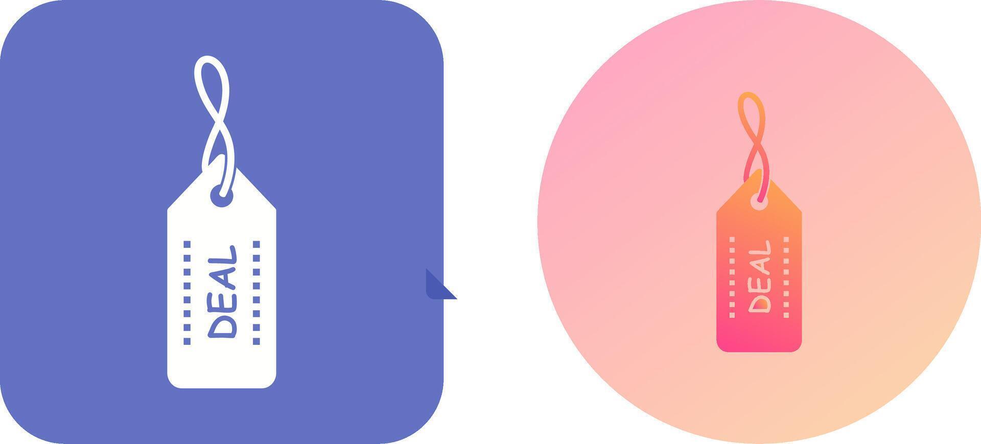 Unique Online Deals Icon Design vector
