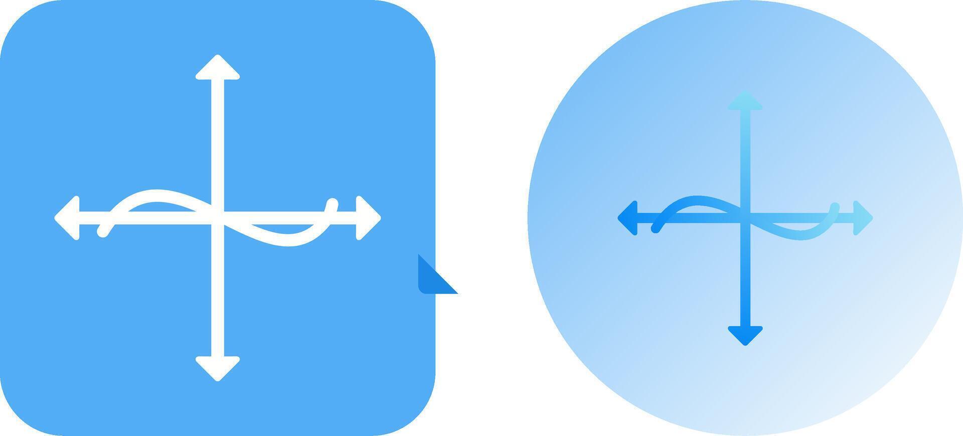 Unique Graph Icon Design vector
