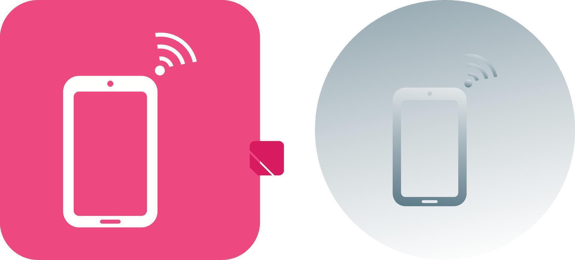Unique Connected Device Icon Design vector