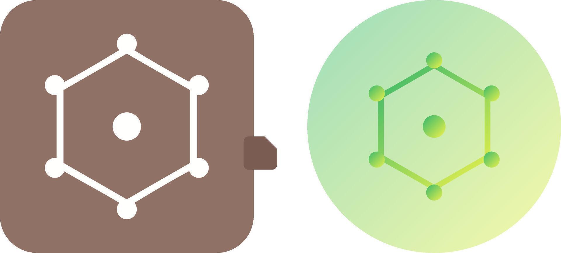 Unique Nodes Icon Design vector