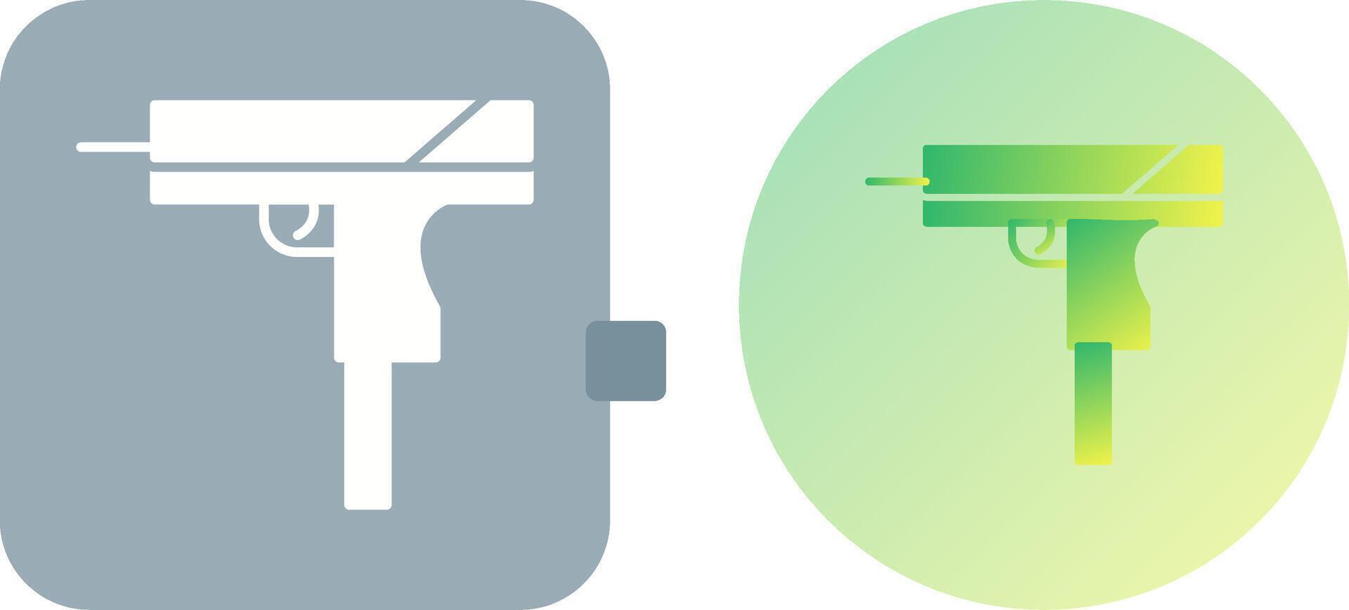 Unique Gun Icon Design vector