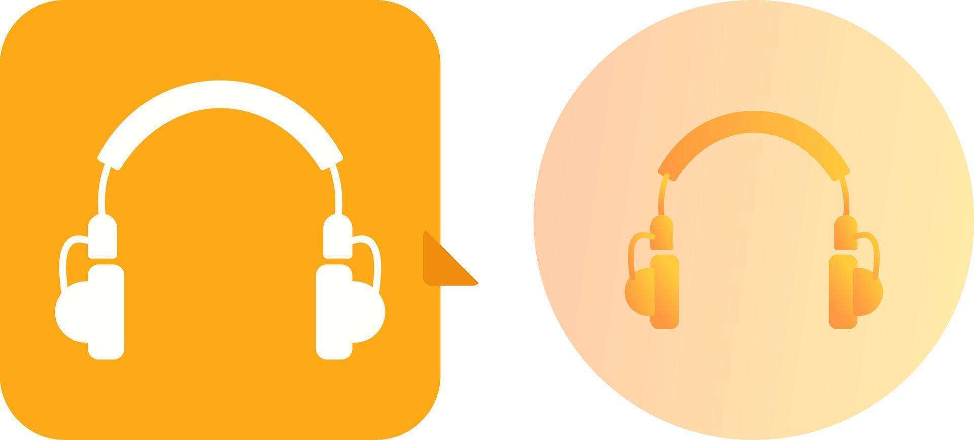 Unique Headphones Icon Design vector