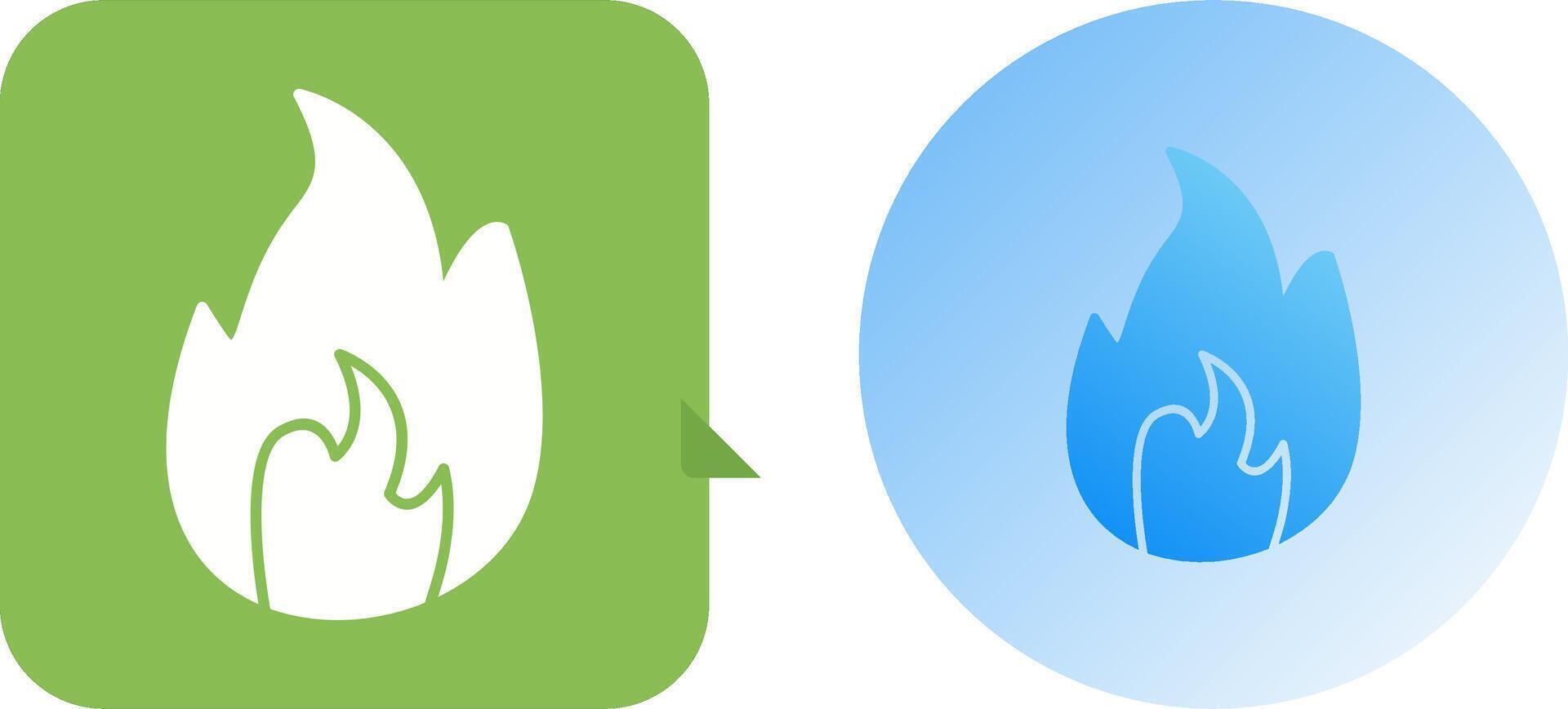 Unique Flame Icon Design vector