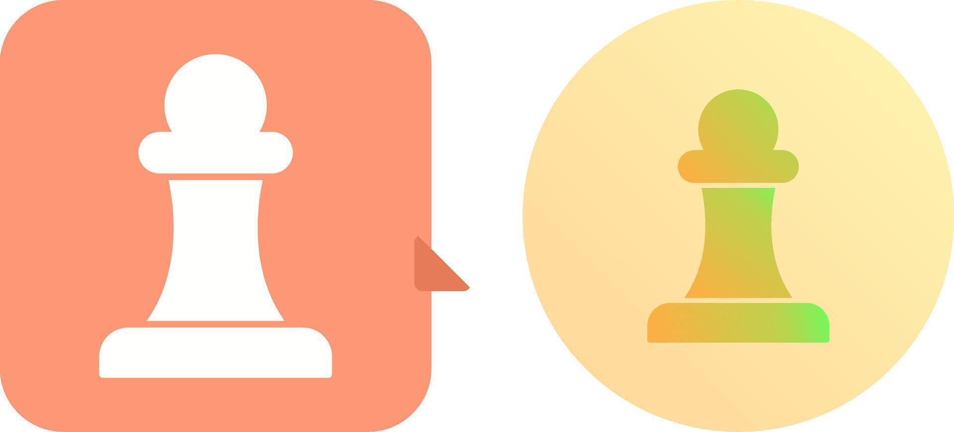 Unique Pawn Icon Design vector