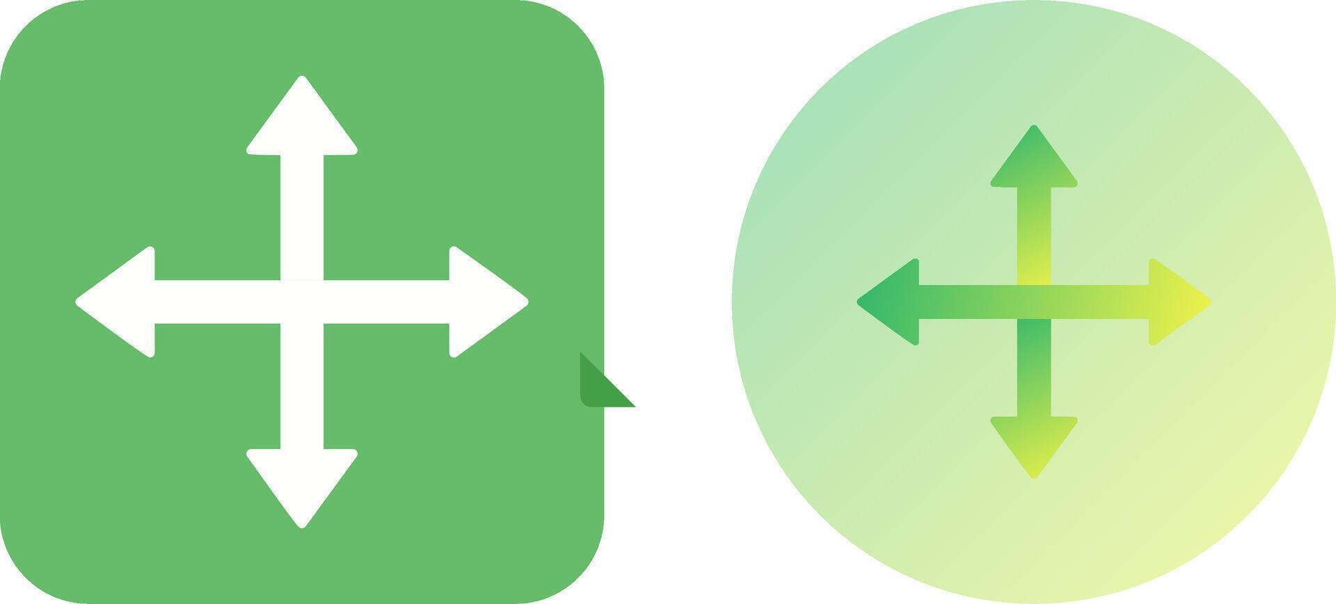 Unique Move Icon Design vector