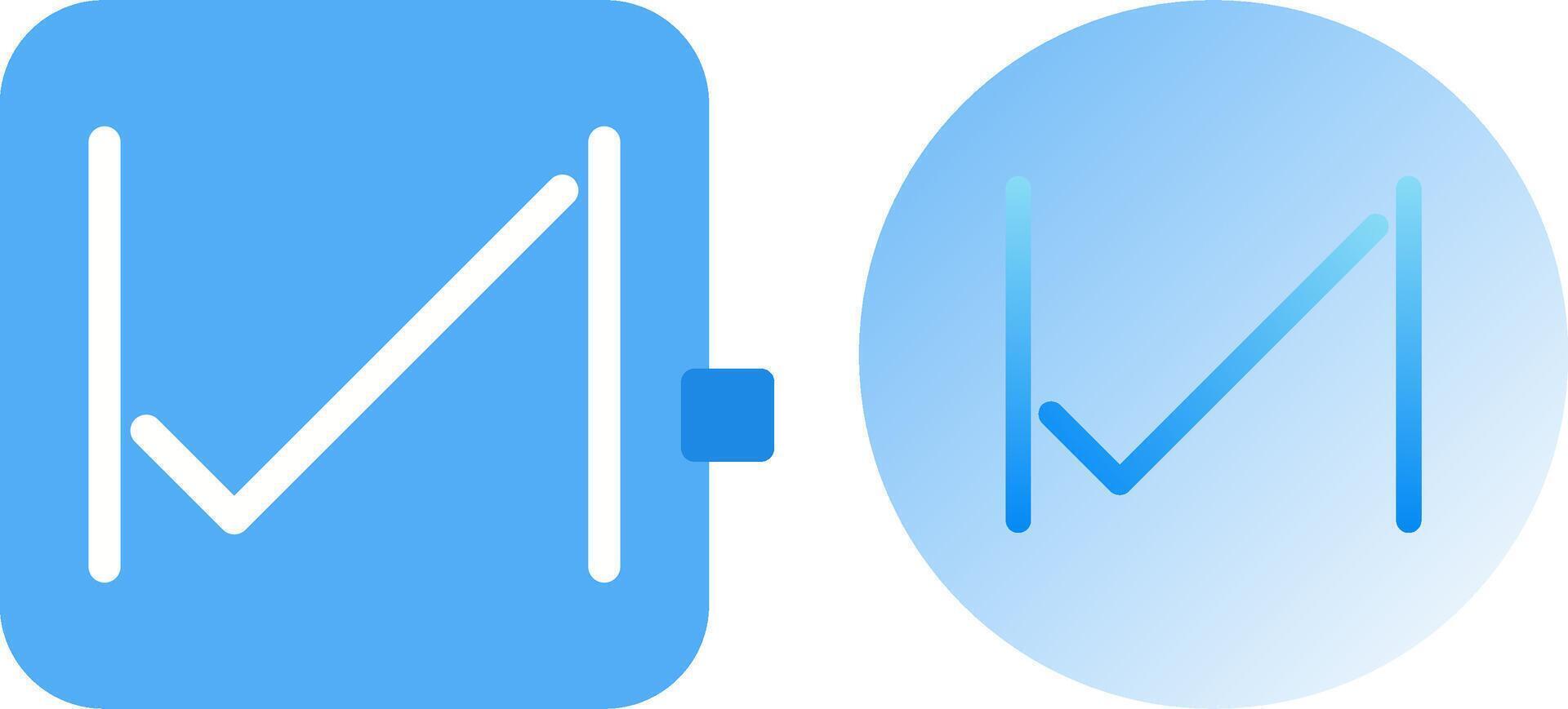 Unique Tick Icon Design vector