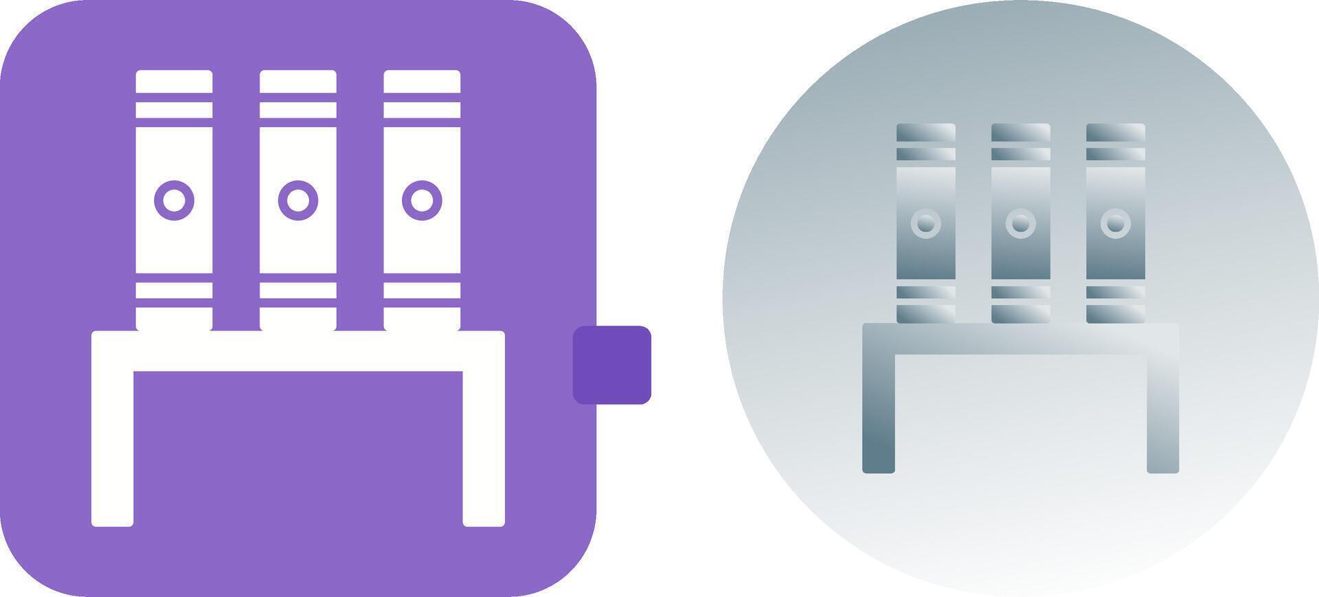 Unique Bookstand Icon Design vector