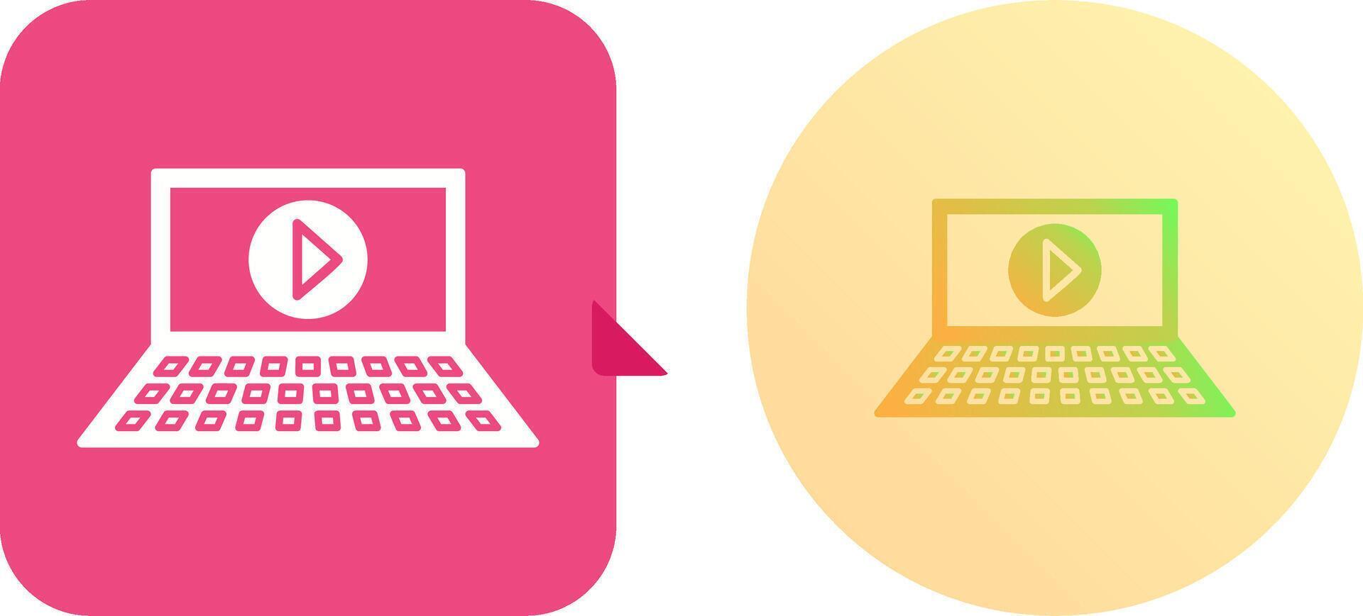 Unique Play Icon Design vector