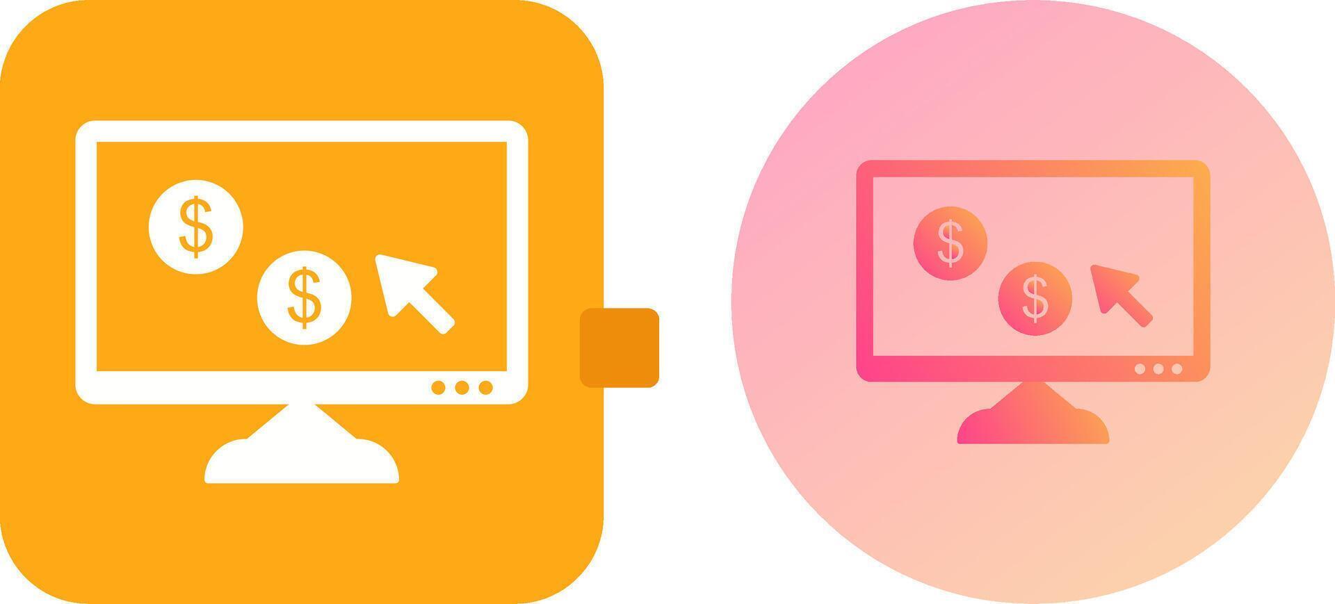 Unique Pay Per Click Icon Design vector