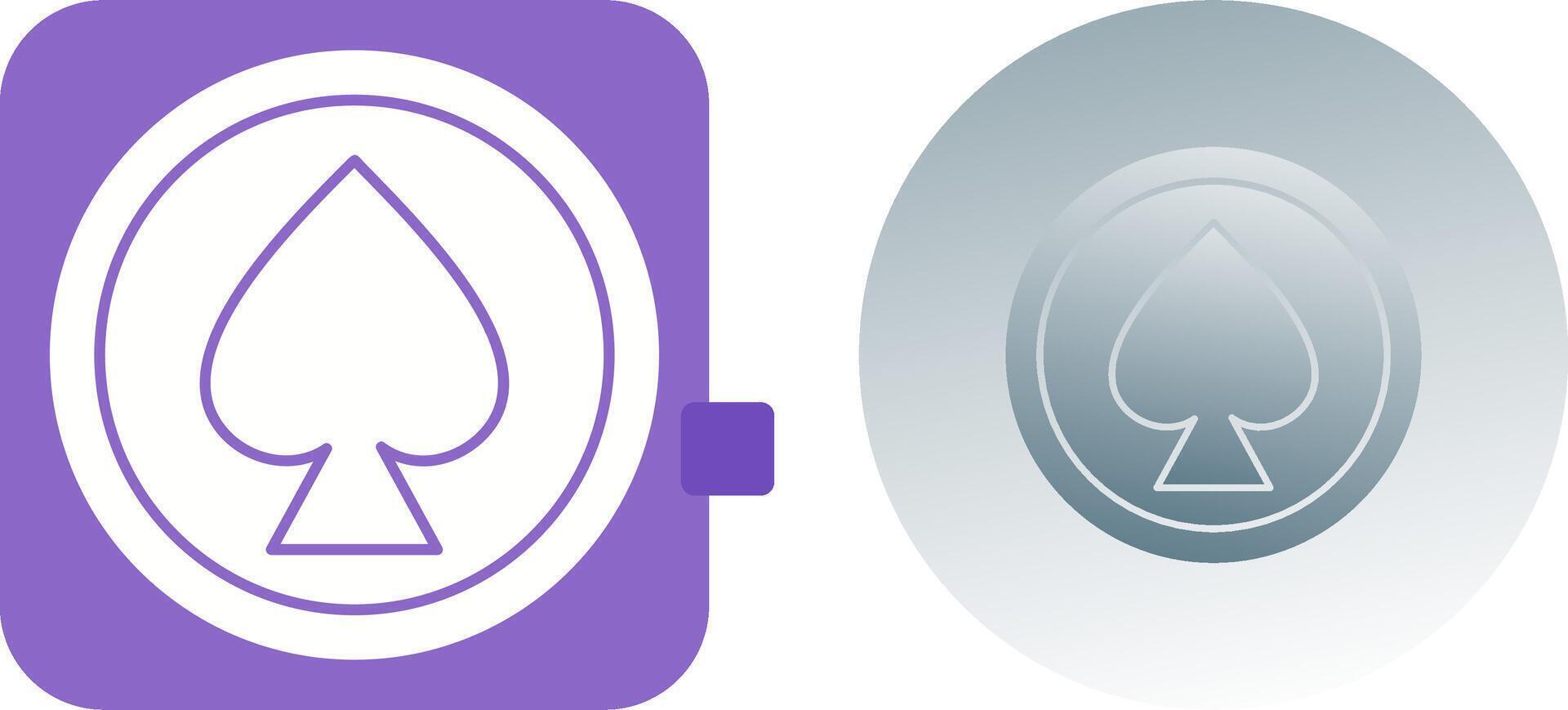 Unique Spade Icon Design vector