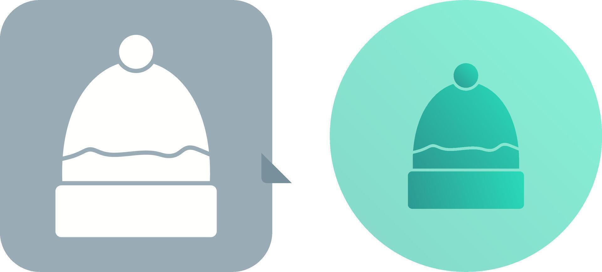 Warm Cap Icon Design vector