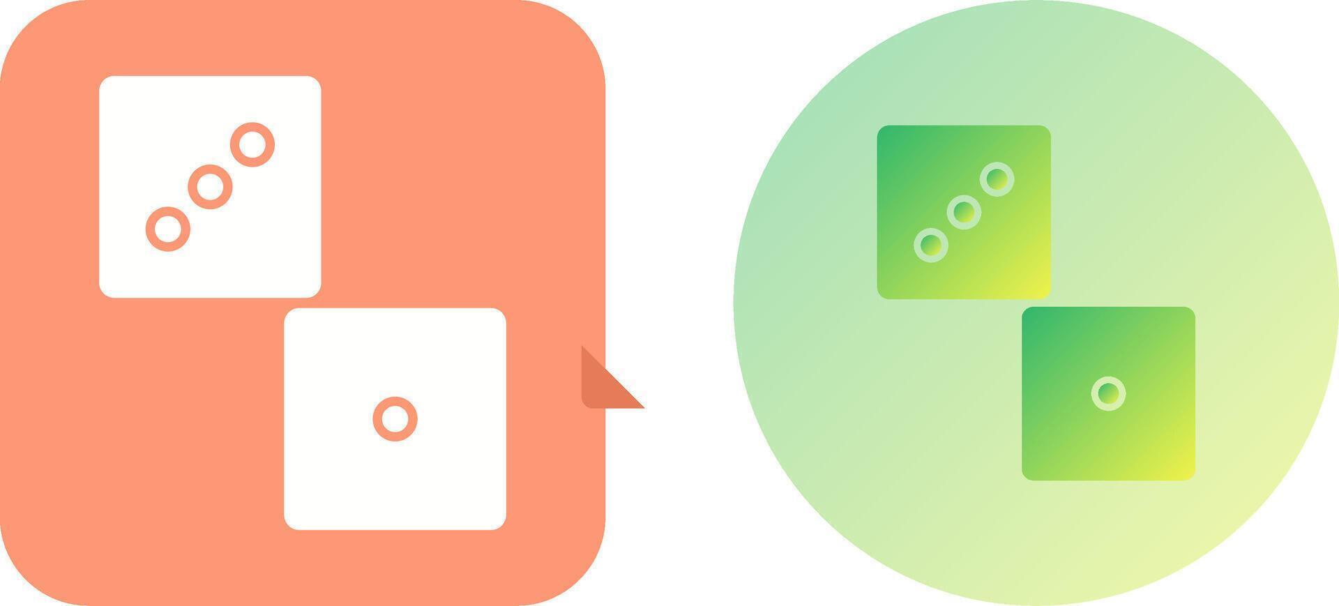 Unique Dice Icon Design vector