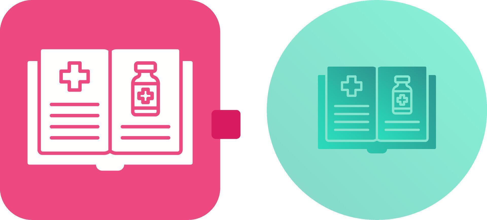 Medical Book Icon Design vector