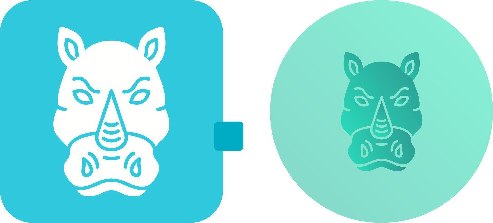 Rhino Icon Design vector