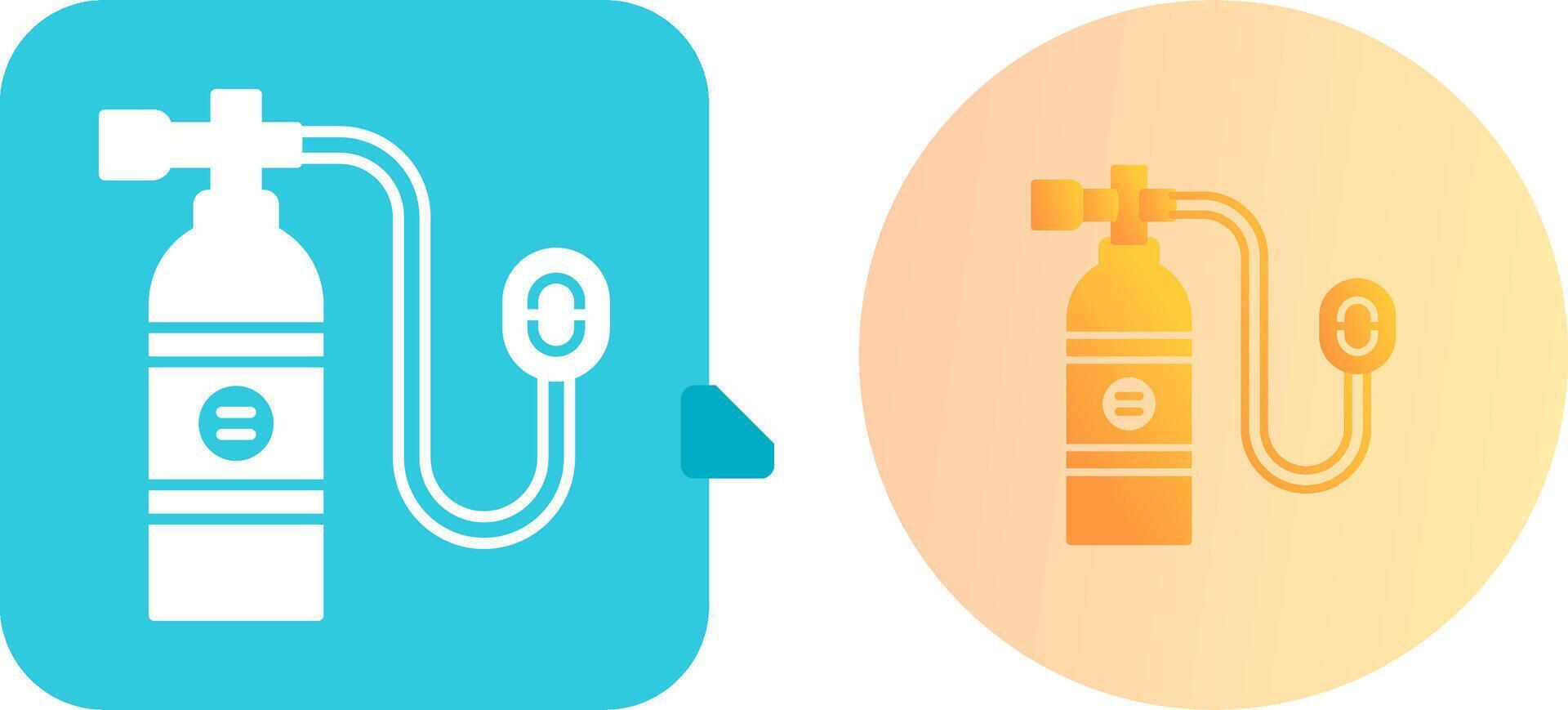 Oxygen Tank Icon Design vector