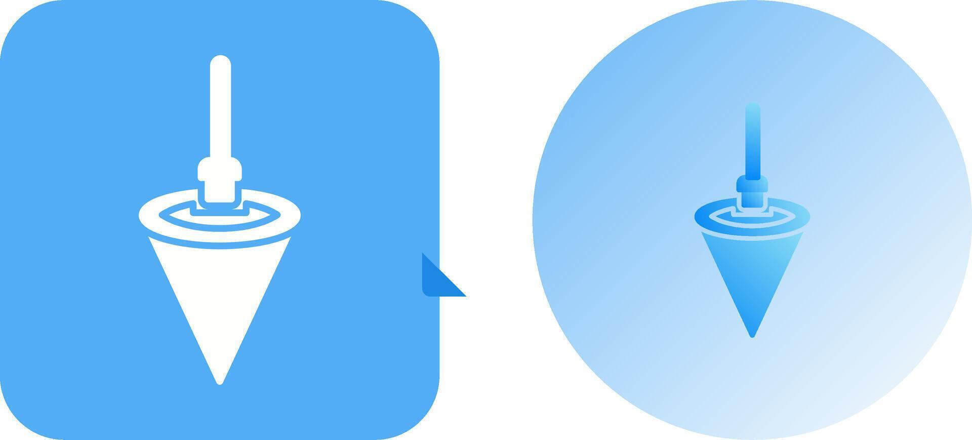 Plumb Bob Icon Design vector