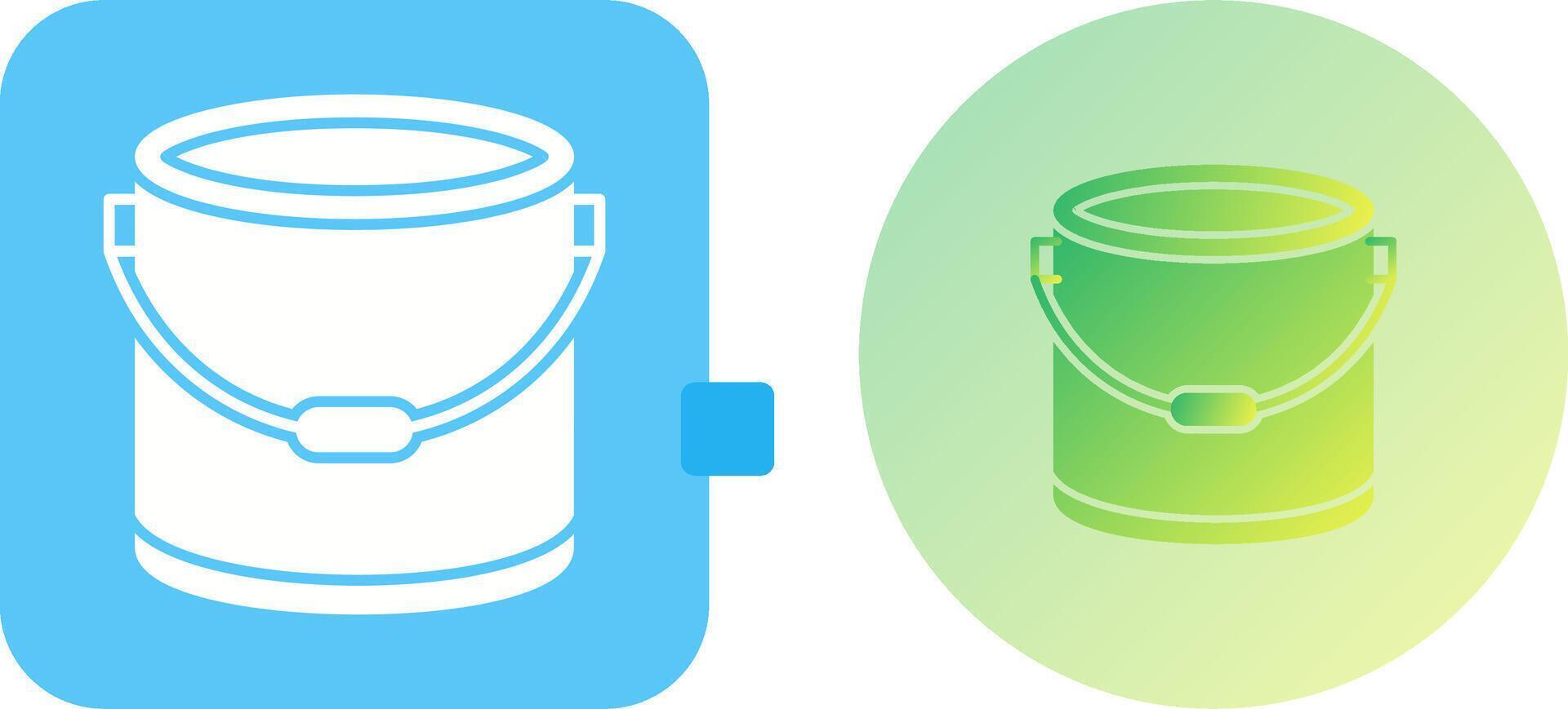 Paint Bucket Icon Design vector