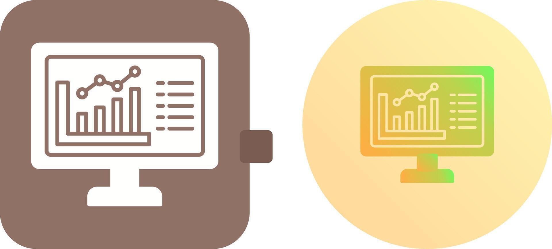 Graph Icon Design vector