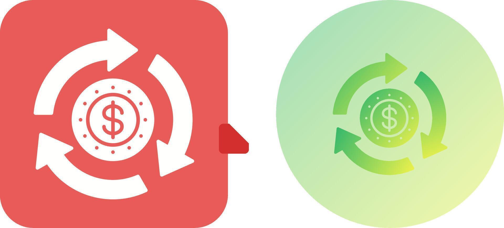 Turnover Icon Design vector