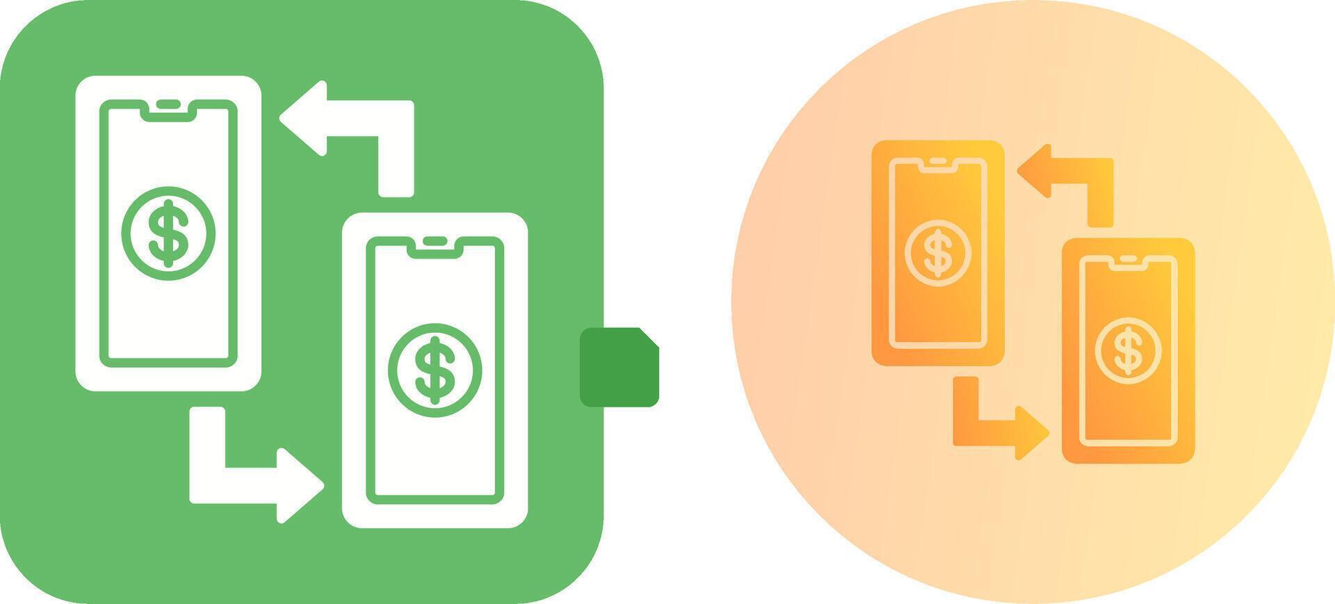 Transaction Icon Design vector