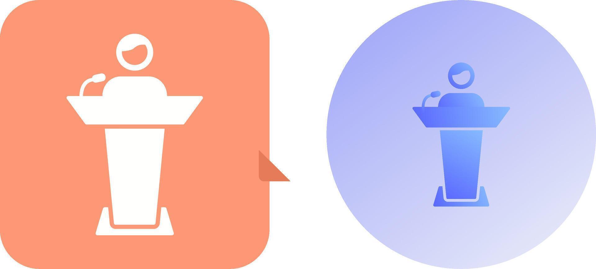 Elected Candidate Icon Design vector