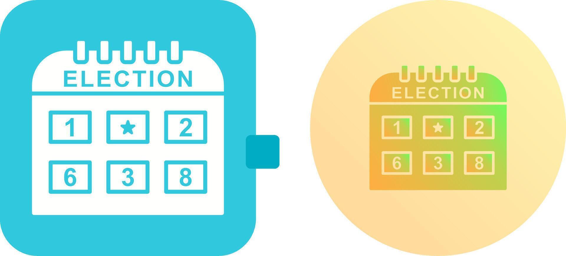 Election Day Icon Design vector