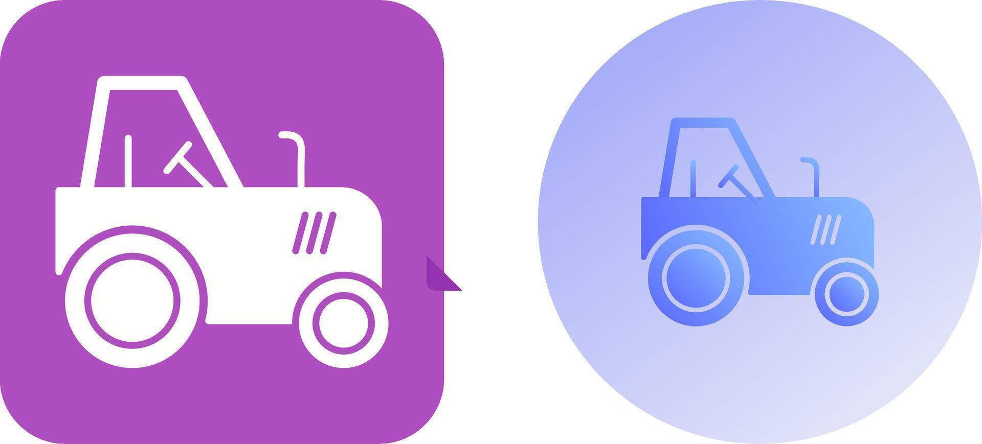 Tractor Icon Design vector
