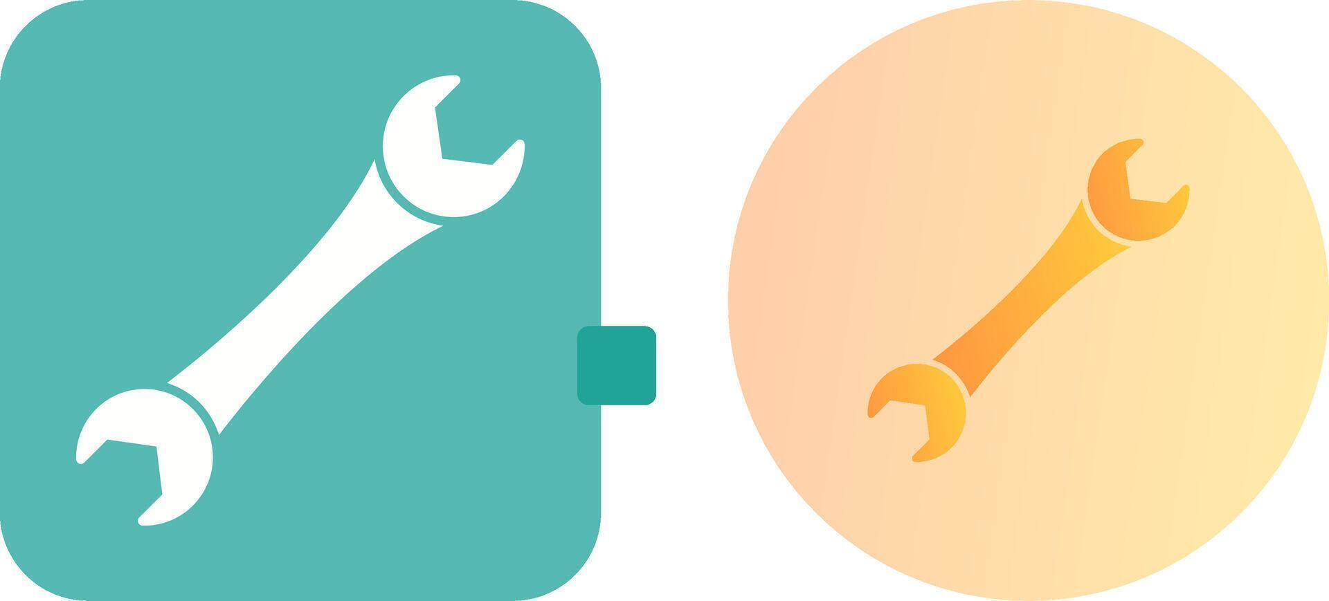 Spanner Icon Design vector