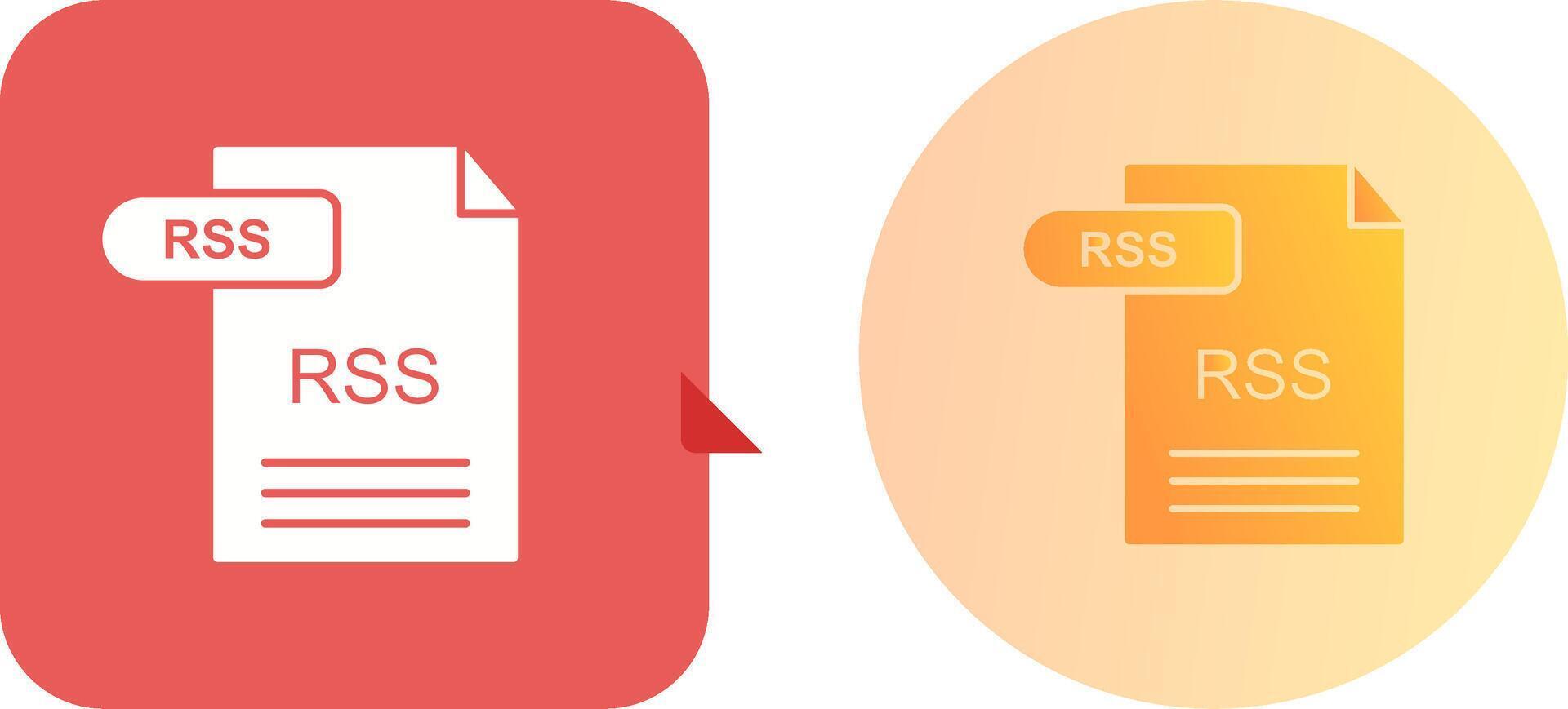 RSS Icon Design vector