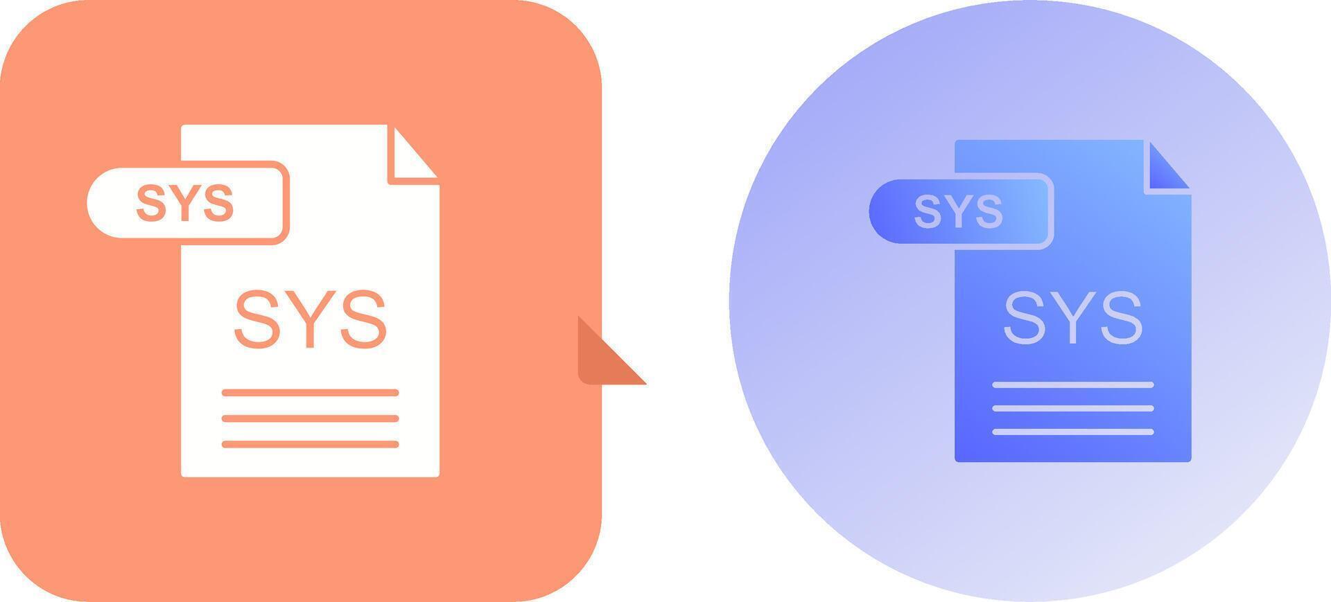 SYS Icon Design vector