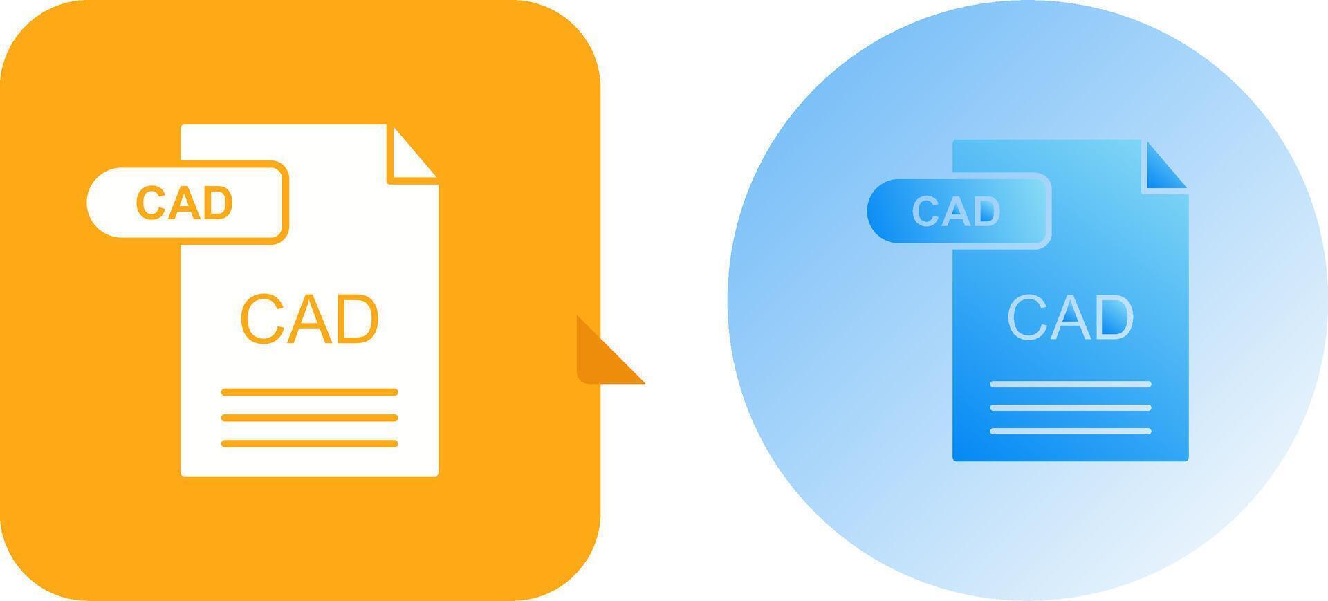 CAD Icon Design vector