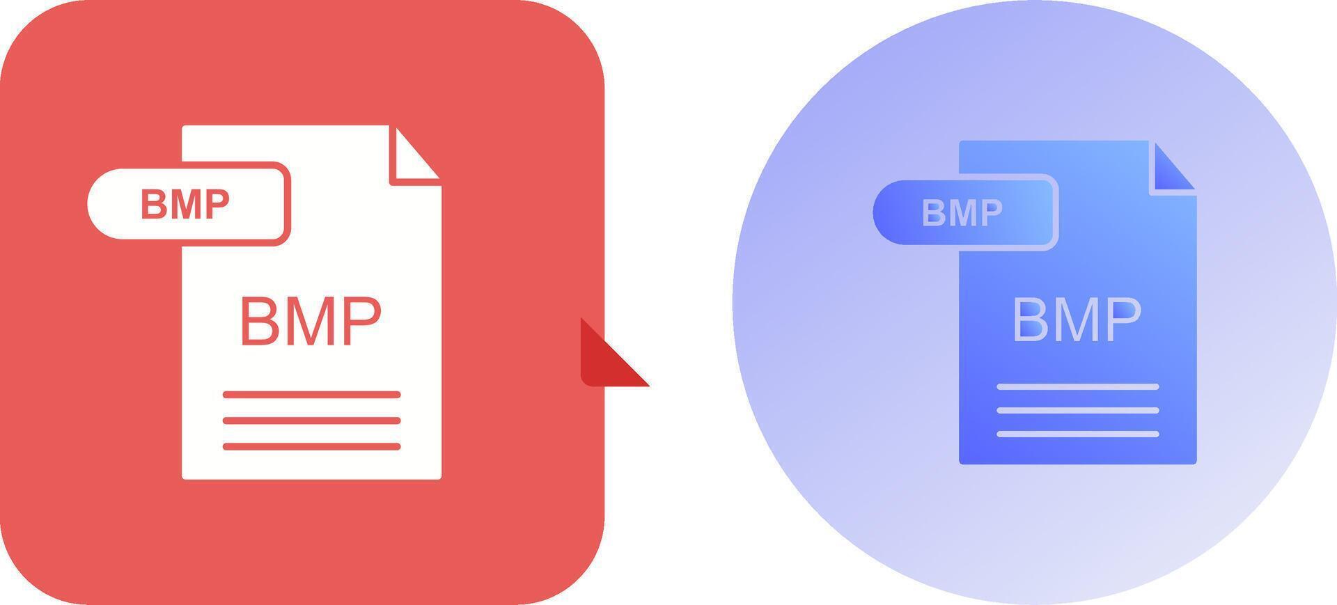 BMP Icon Design vector