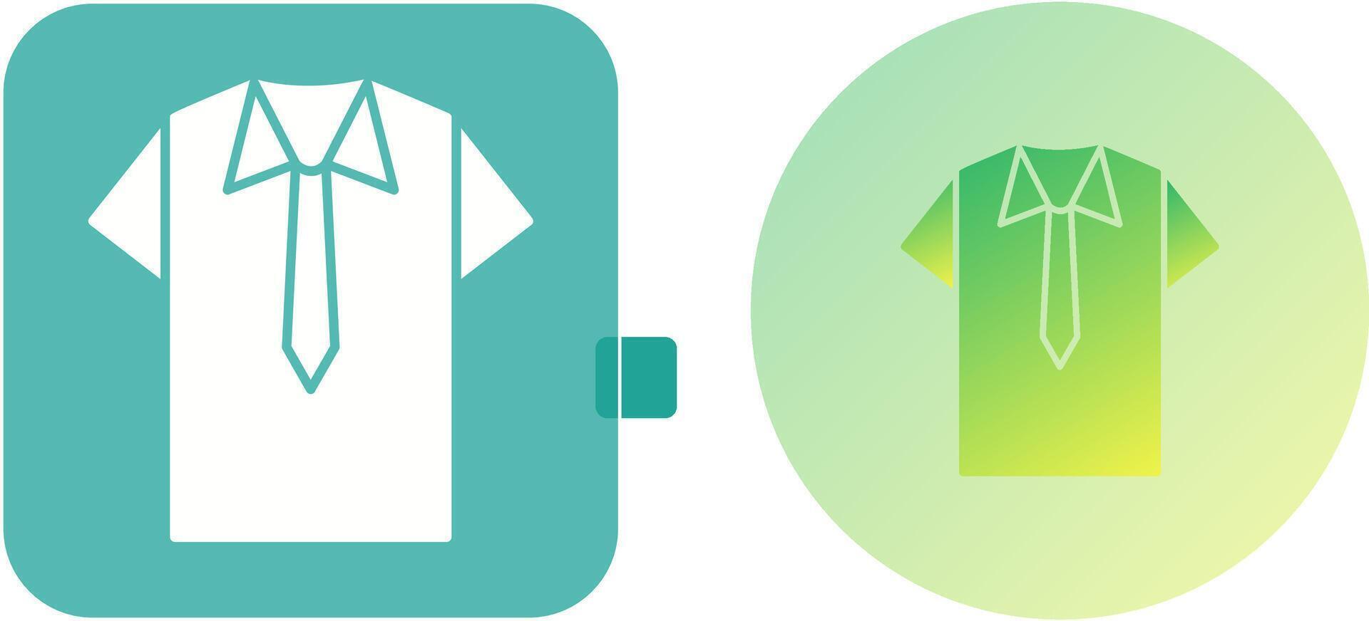 Shirt and Tie Icon Design vector