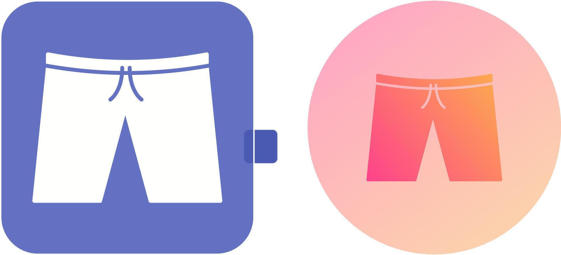 Shorts Icon Design vector
