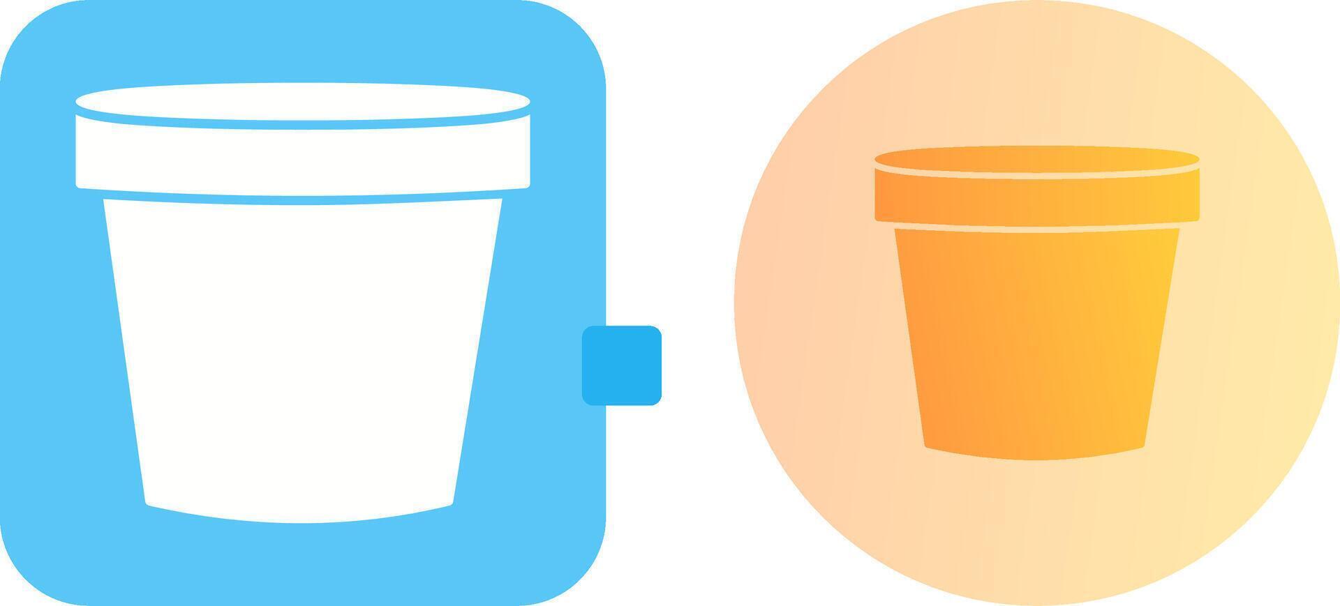 Plant Pot Icon Design vector