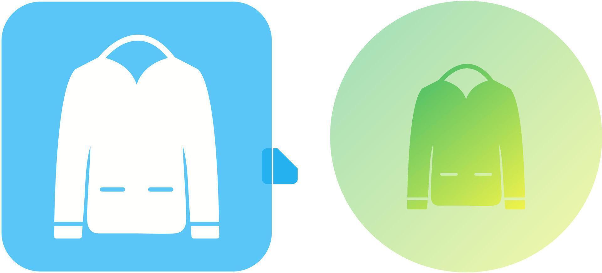 Men's Jacket Icon Design vector