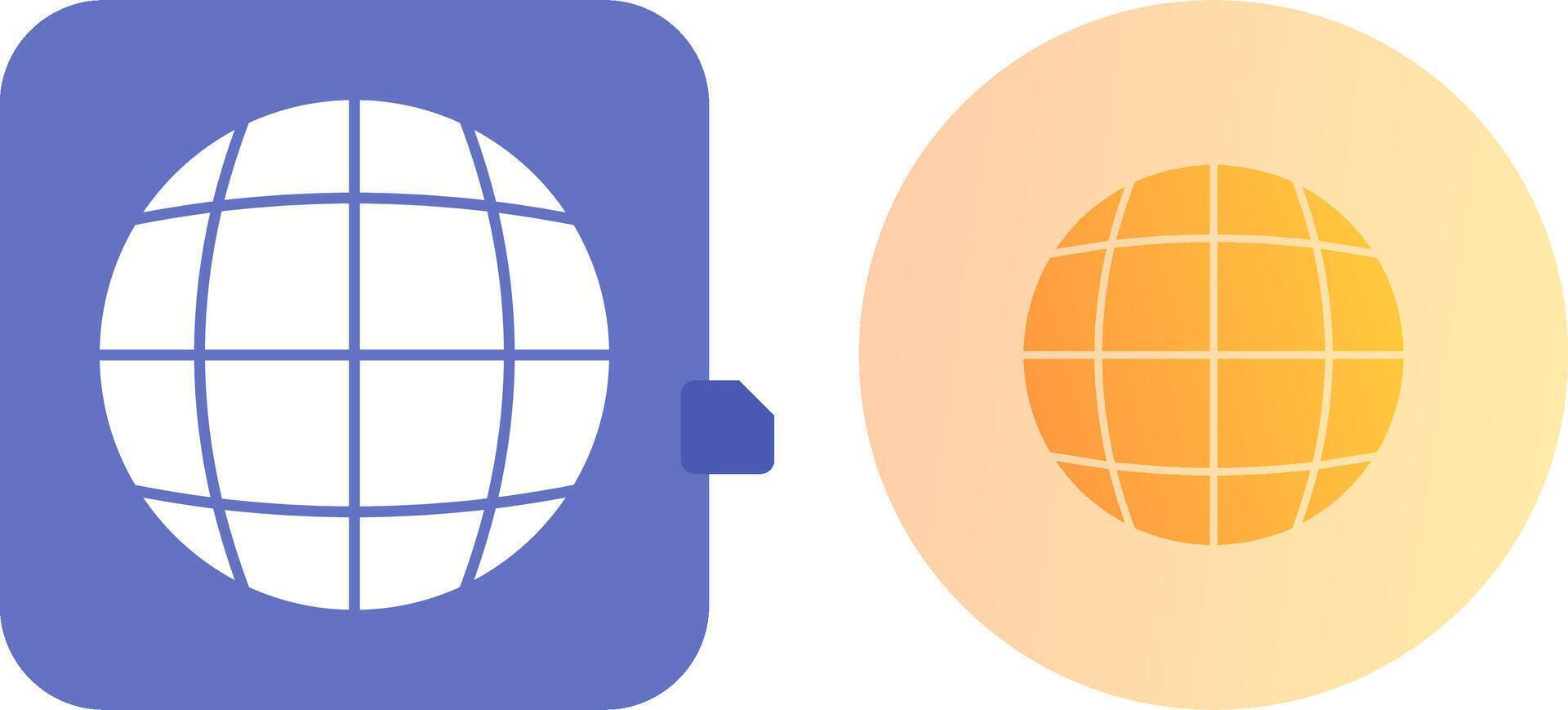 Globe Icon Design vector