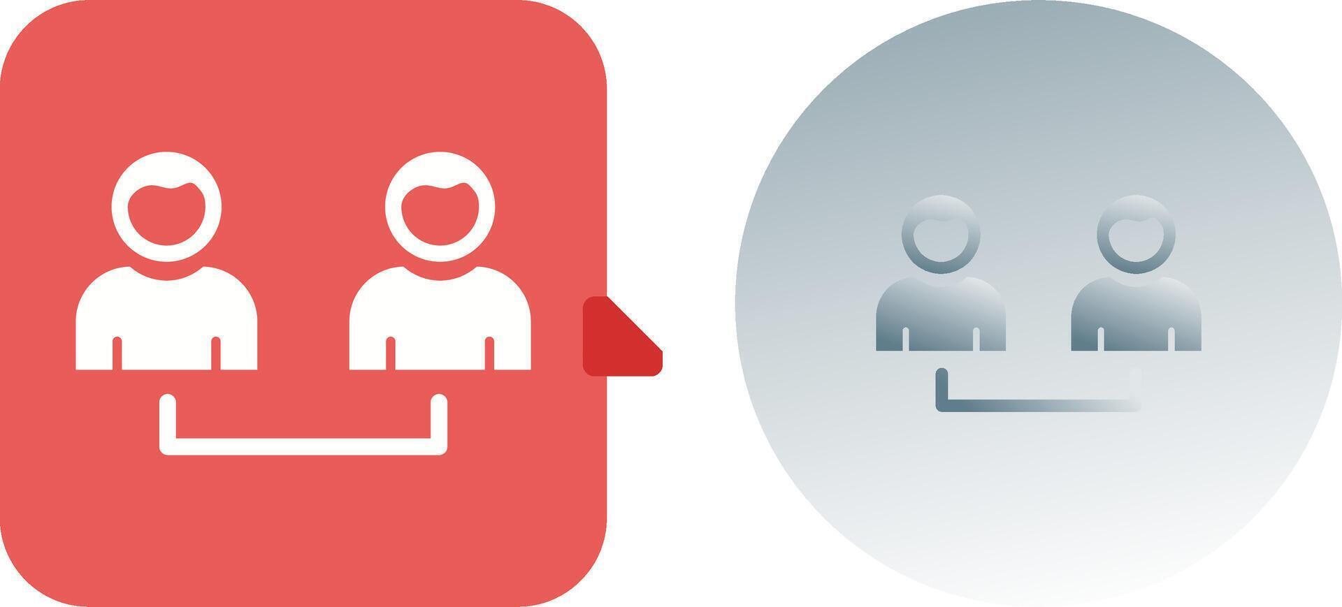 Connected Users Icon Design vector