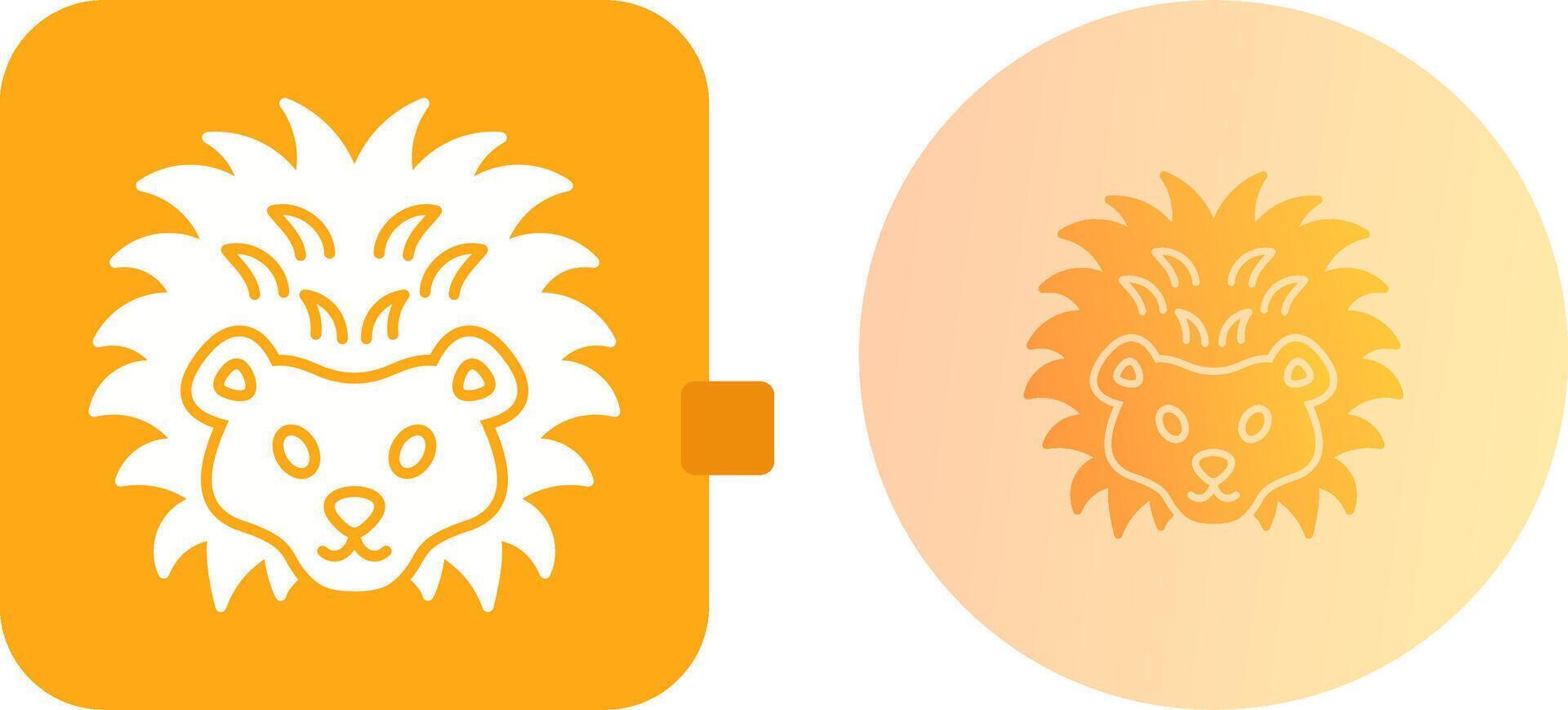 Hedgehog Icon Design vector