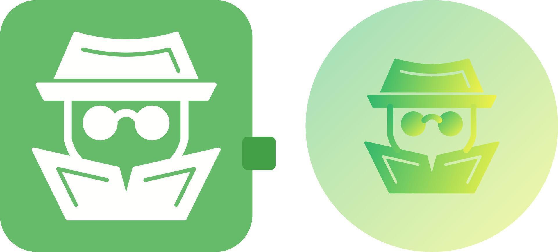Hacker Icon Design vector