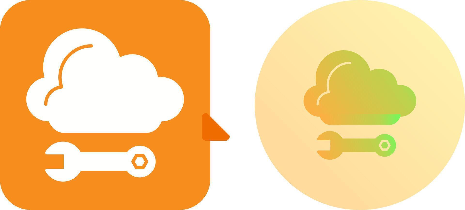 Cloud Computing Icon Design vector