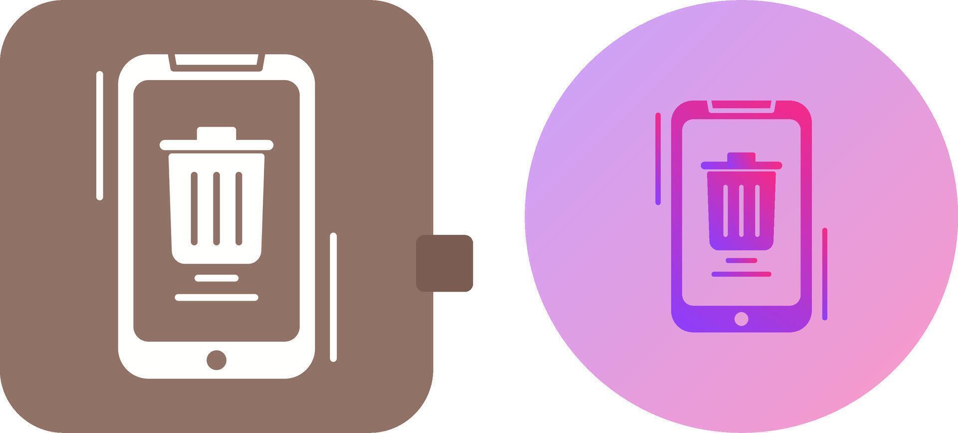 Delete Icon Design vector