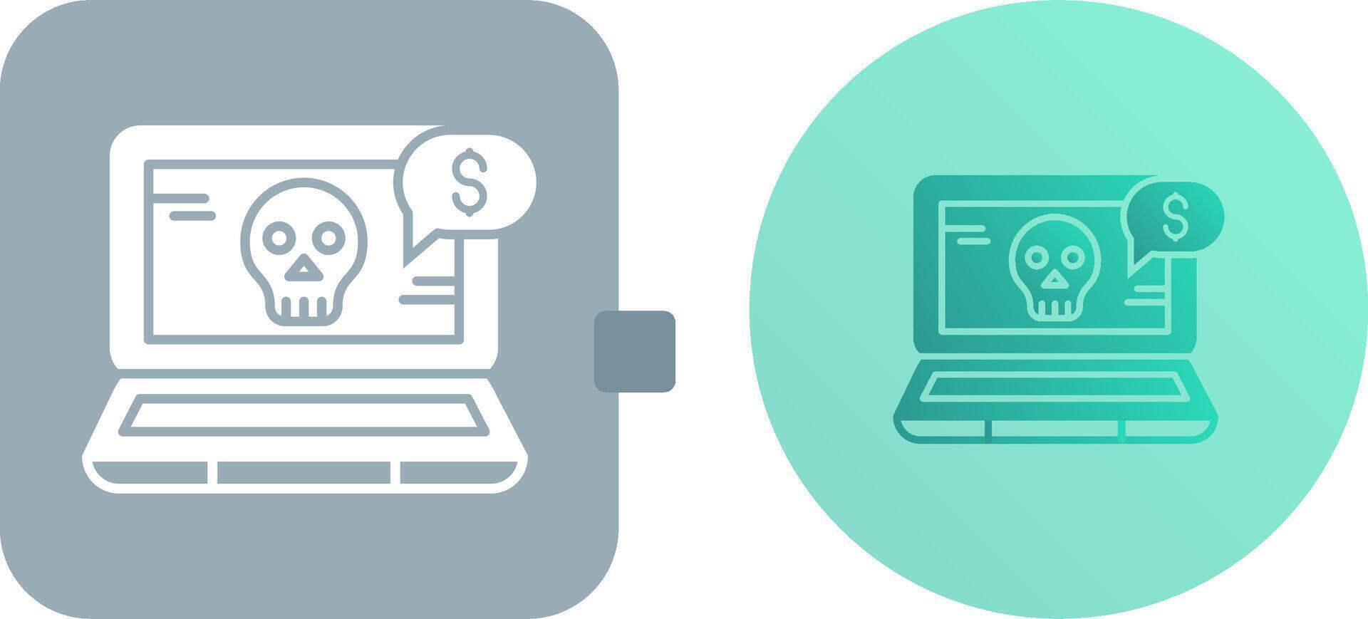 Online Fraud Icon Design vector