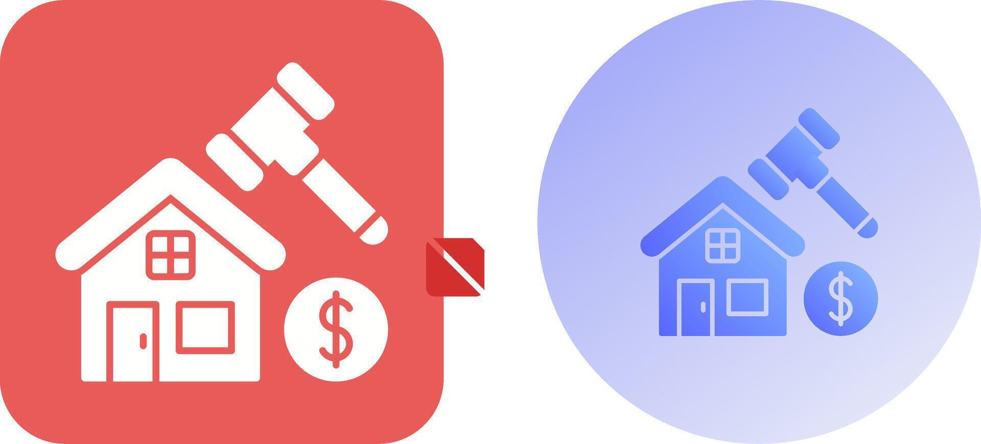 Auction Icon Design vector