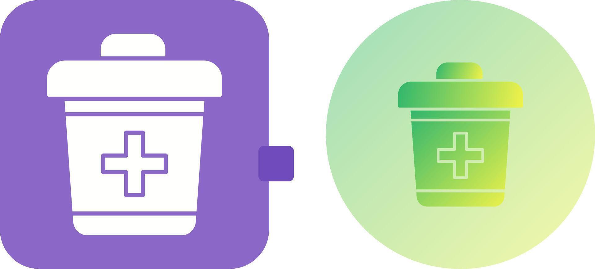 Dustbin Icon Design vector